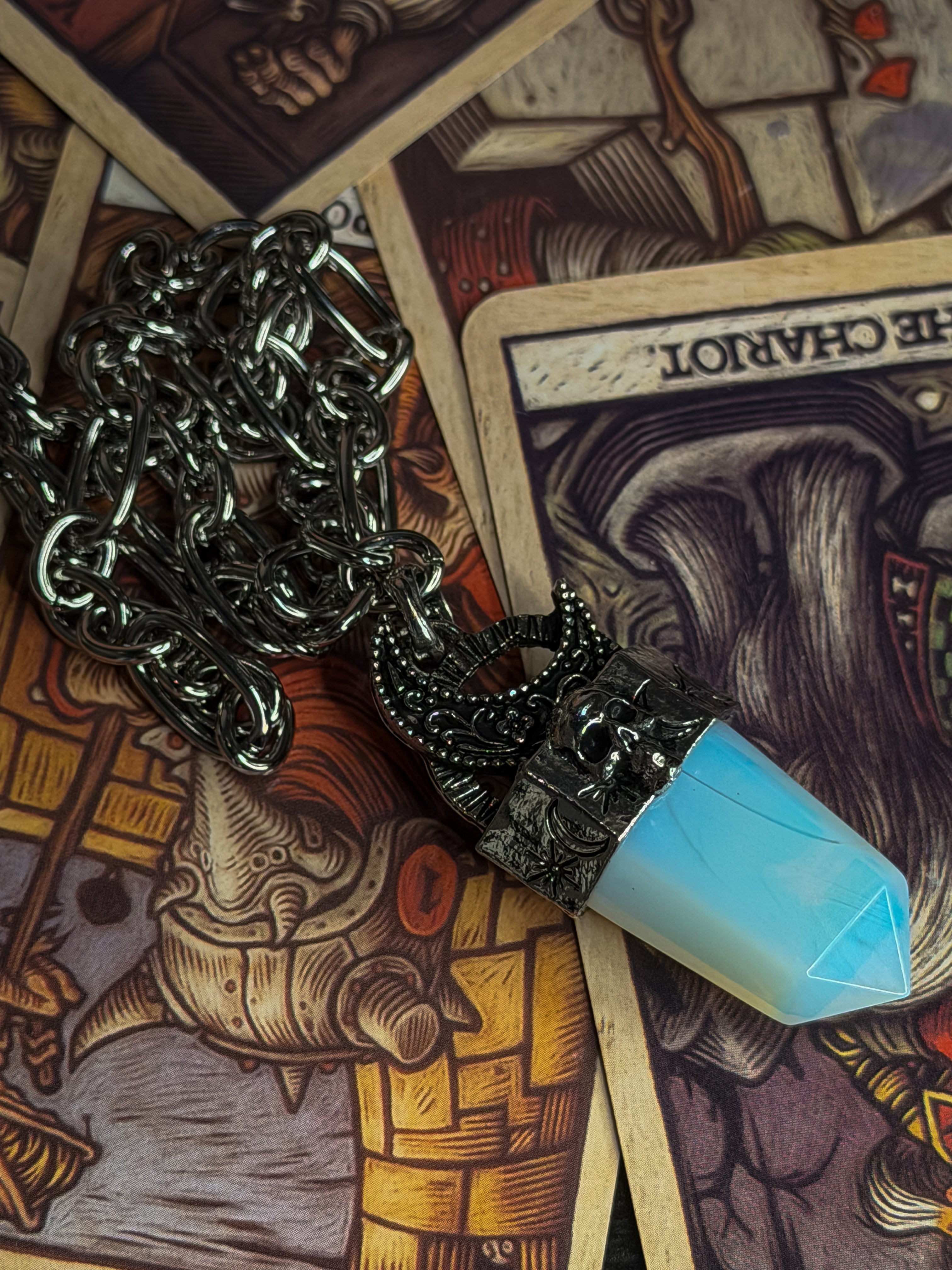 Opalite Chunky Chain Necklace