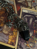 Obsidian Chunky Chain Necklace