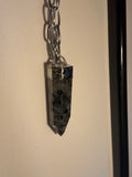 Soft Soldered Tourmalated Quartz Chunky Chain Necklace