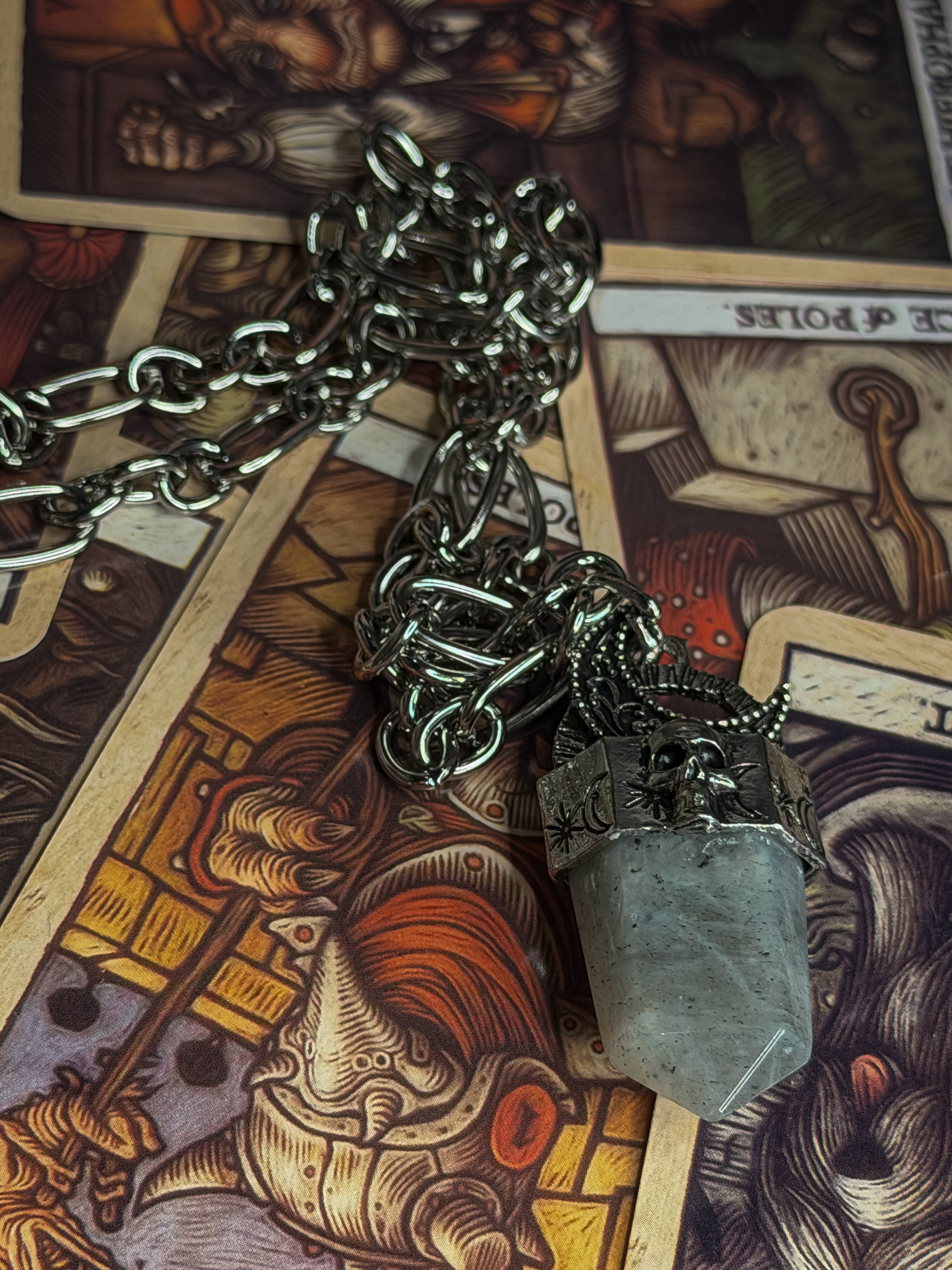 Labradorite Chunky Chain Necklace