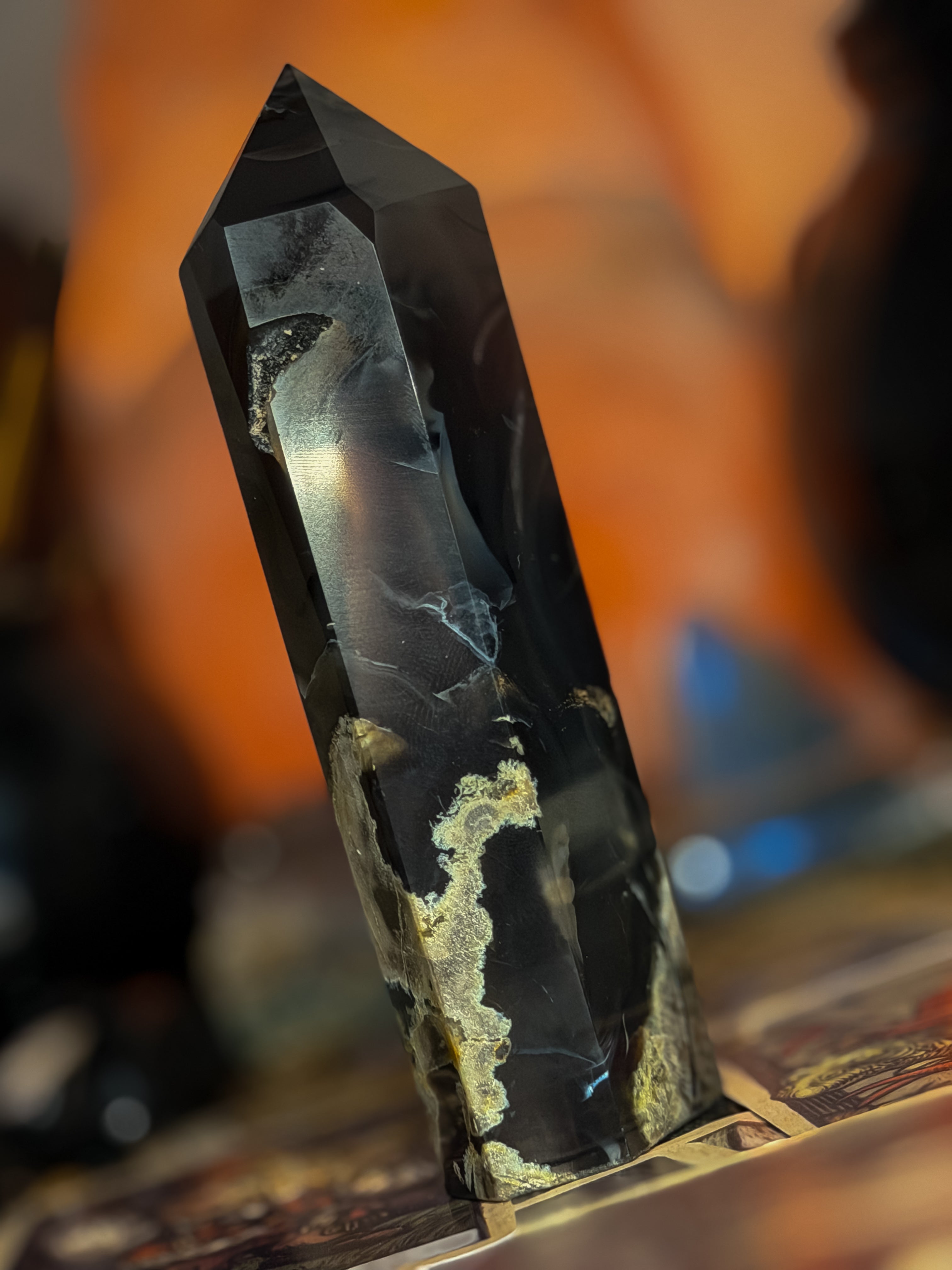 UV Reactive Volcano Agate Tower
