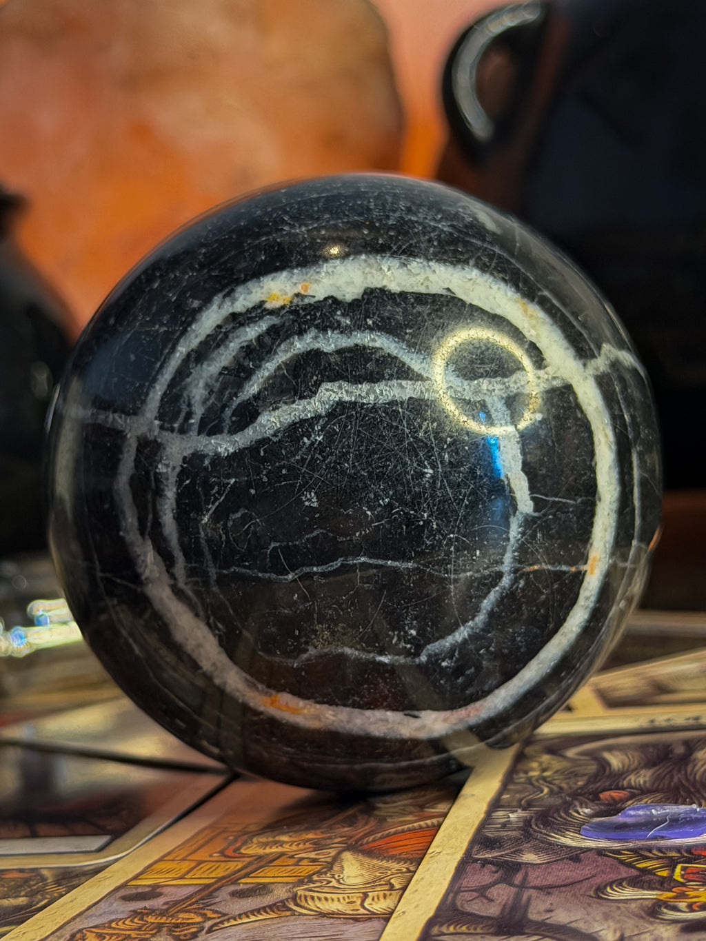 Spider Web Jasper Sphere