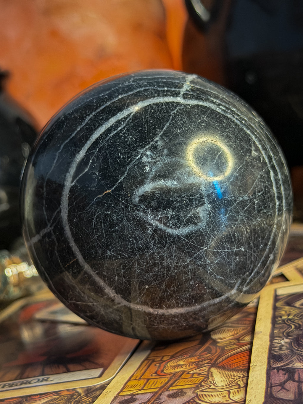 Spider Web Jasper Sphere