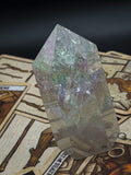 Aura Coated Crackle Quartz Tower