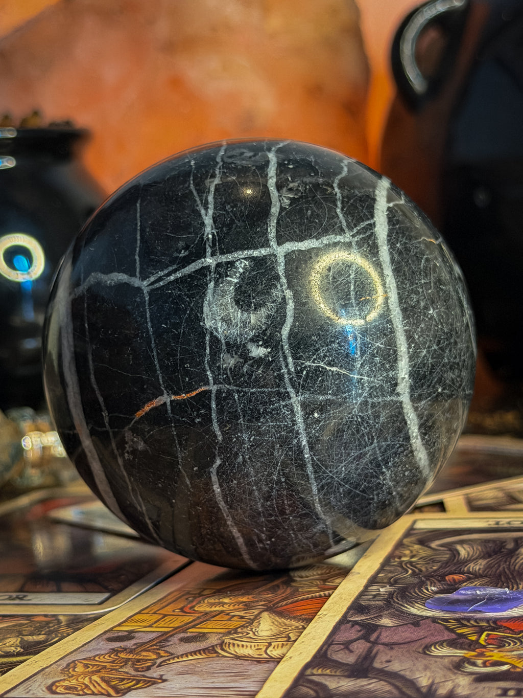 Spider Web Jasper Sphere