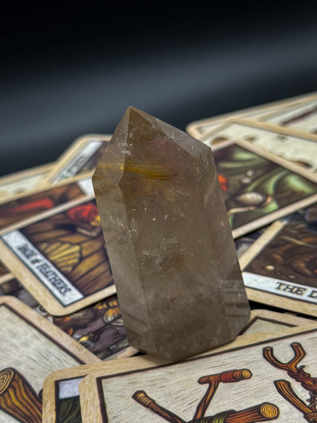 Golden Rutile Quartz Tower