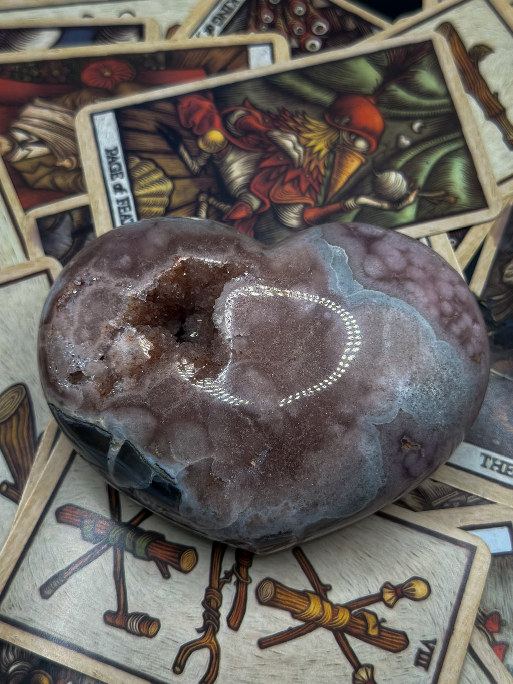 Pink Amethyst Heart