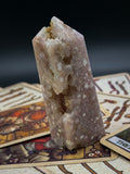 Flower Agate Druzy Tower