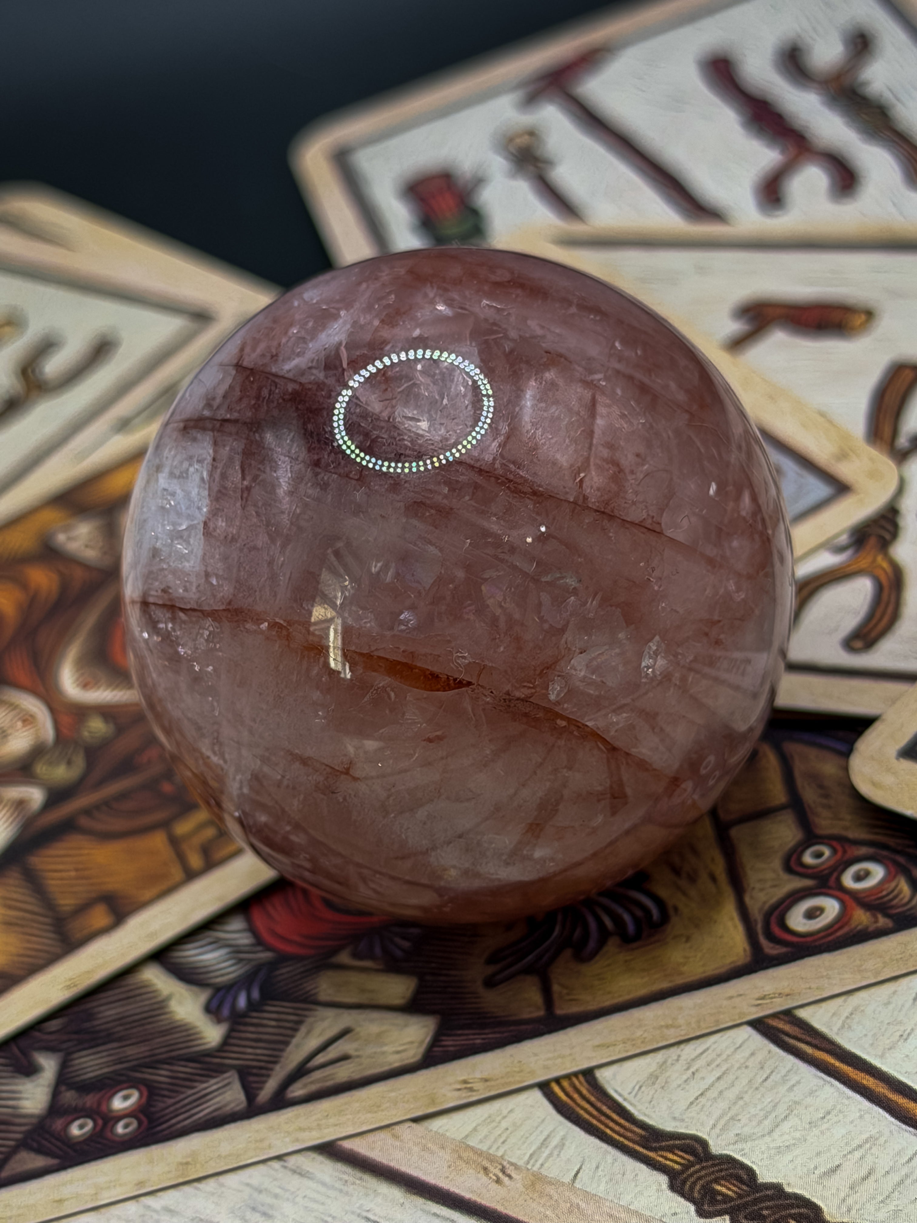 Fire Quartz Mini Sphere