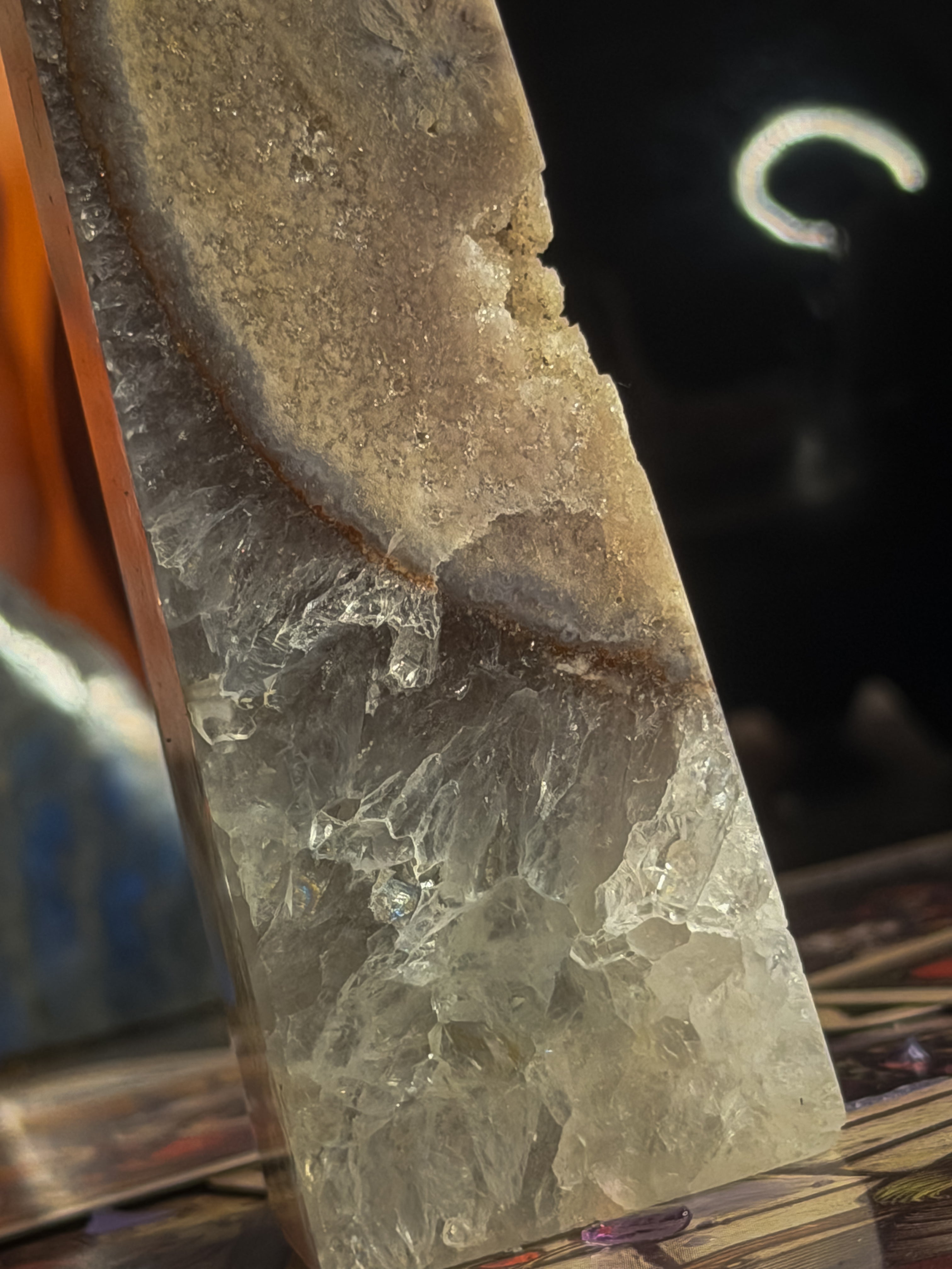 Pink Amethyst and Quartz Tower
