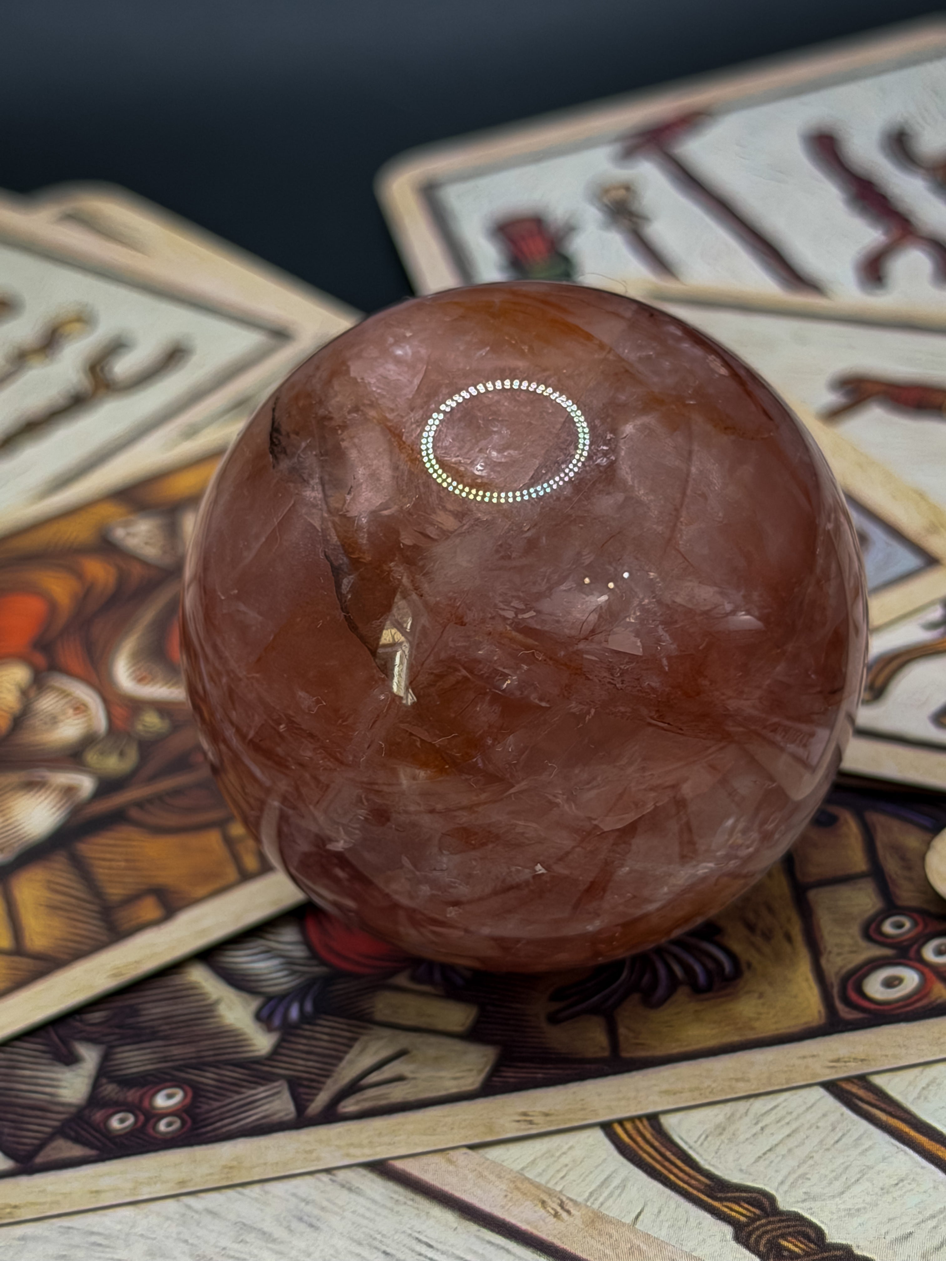 Fire Quartz Mini Sphere