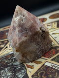 Pink Amethyst Half Polished Generator Tower