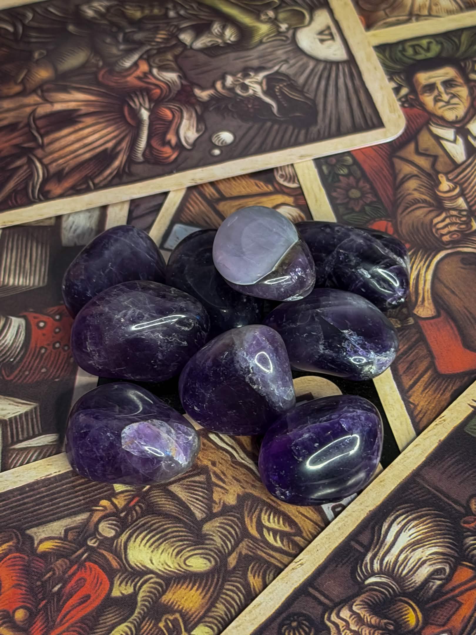 Amethyst Chevron Tumblestone