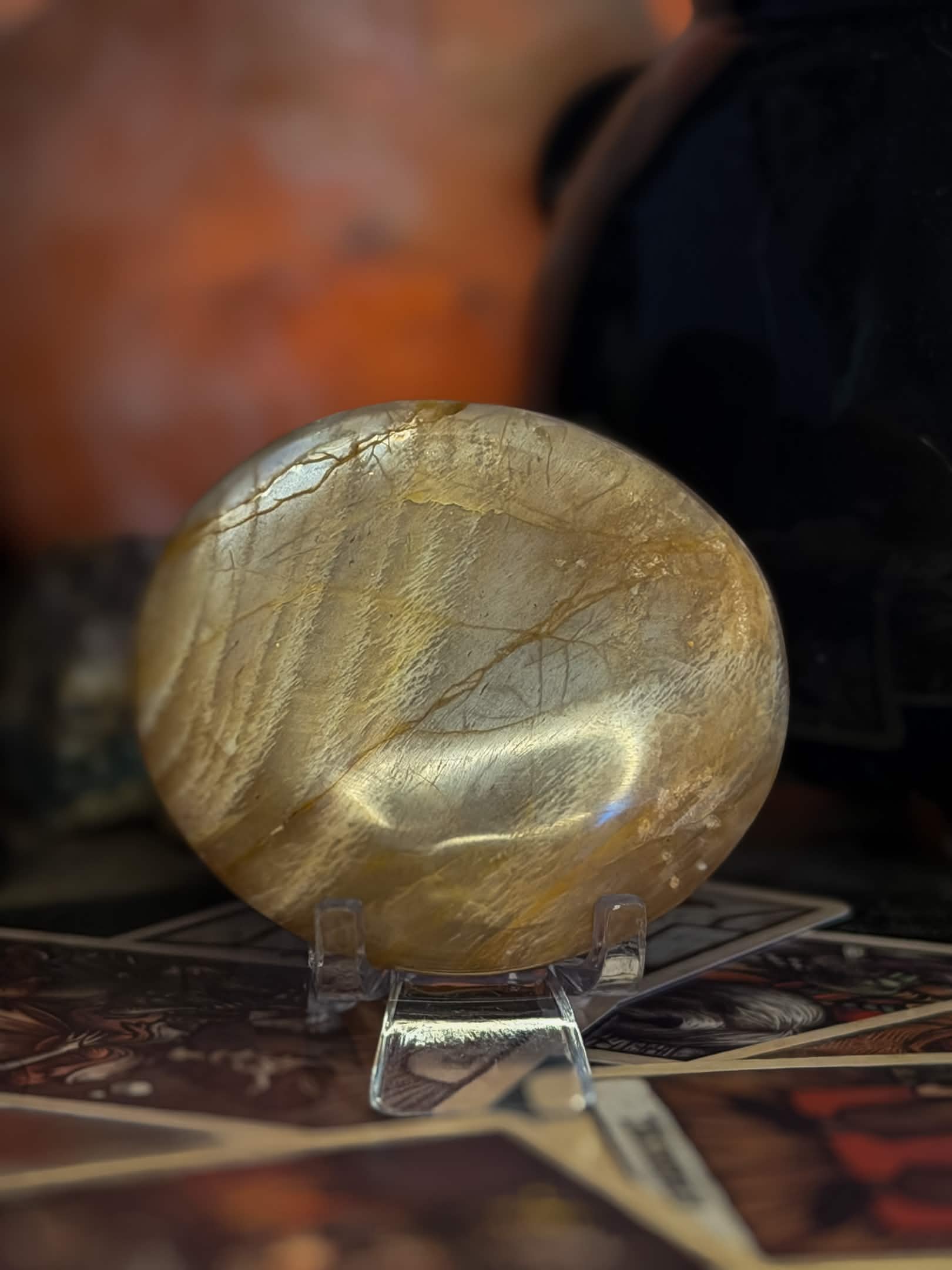 Moonstone Pebble Palmstone