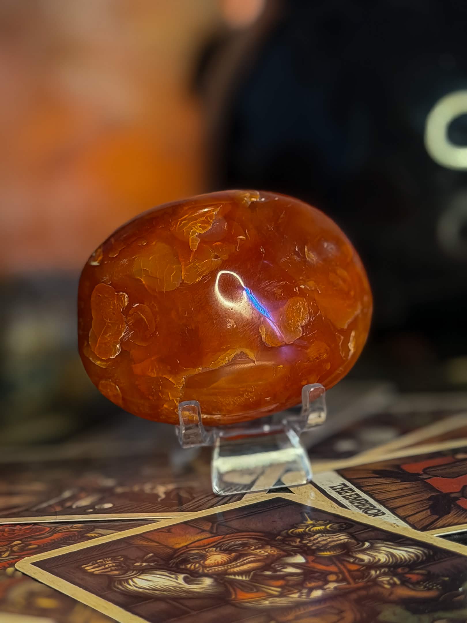 Carnelian Pebble Palmstone