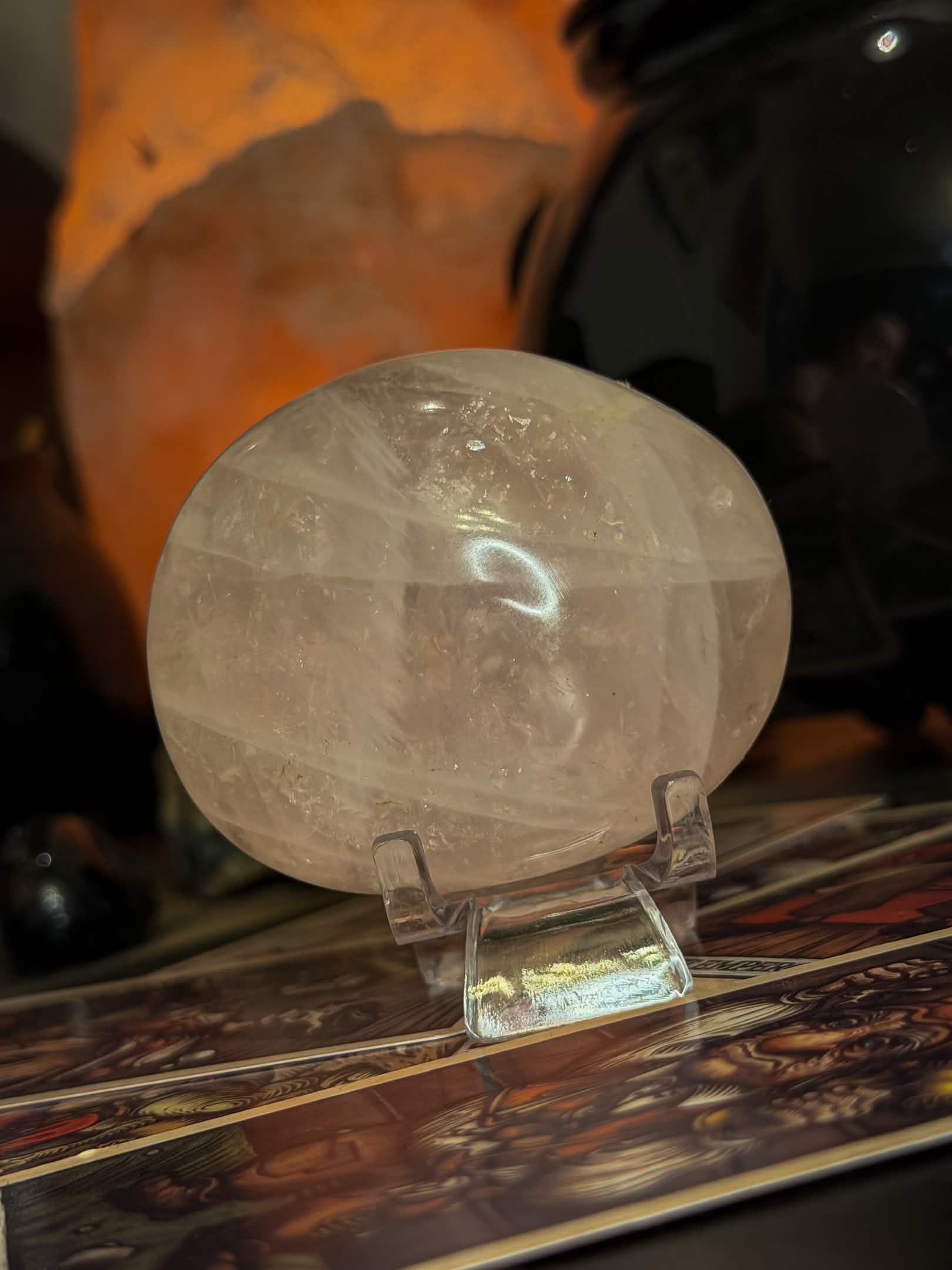 Rose Quartz Pebble Palmstone