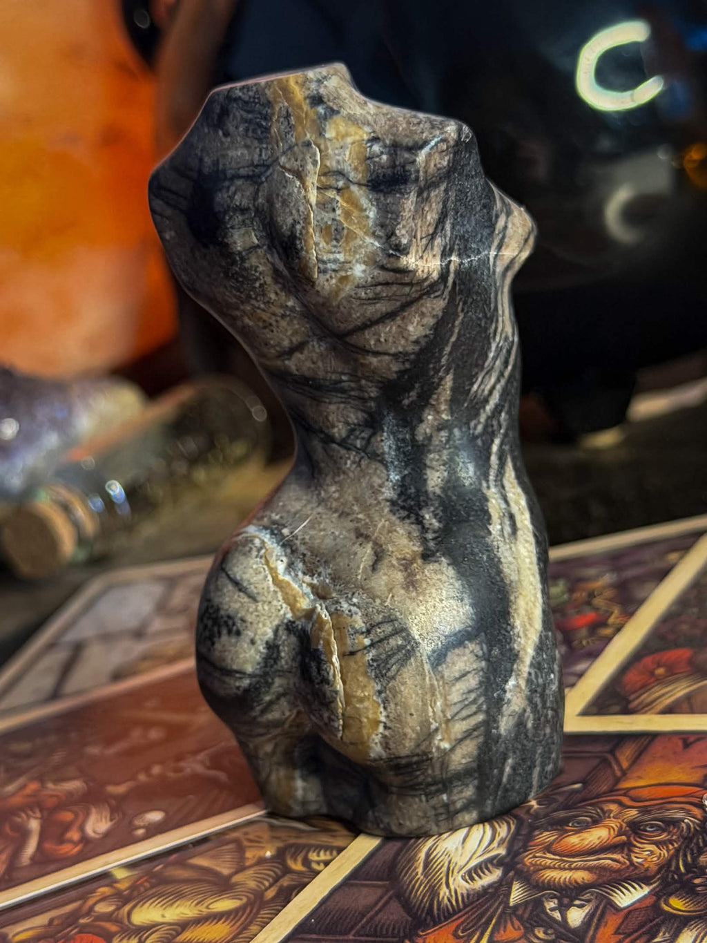 Black Network Jasper Goddess
