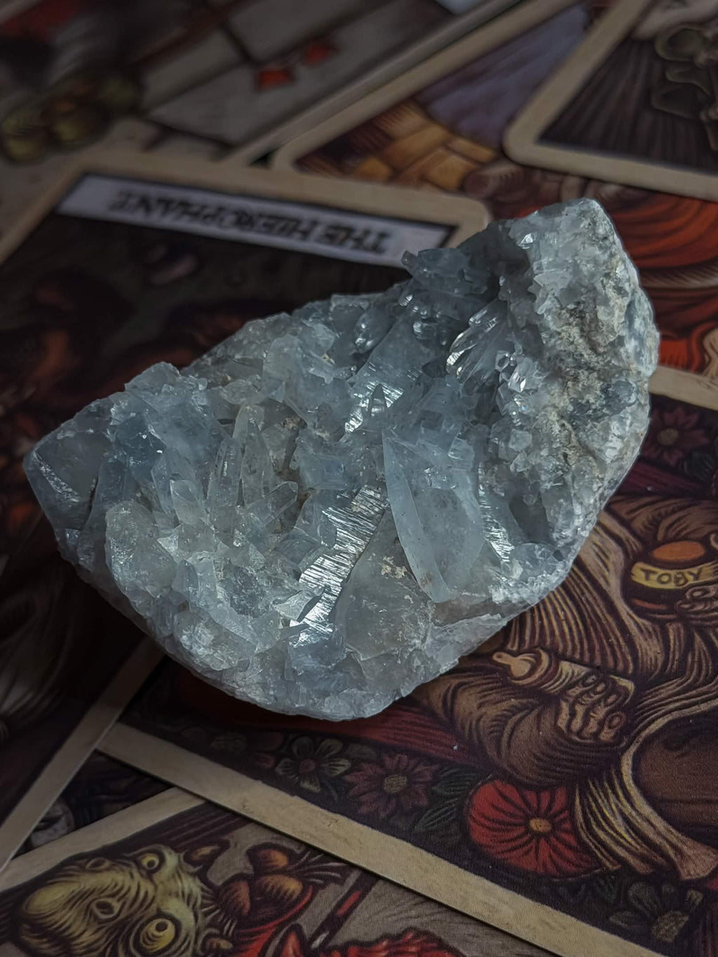 Madagascan Celestite Cluster