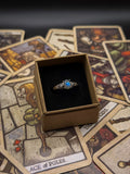 Adjustable Silver-Plated Labradorite Ring