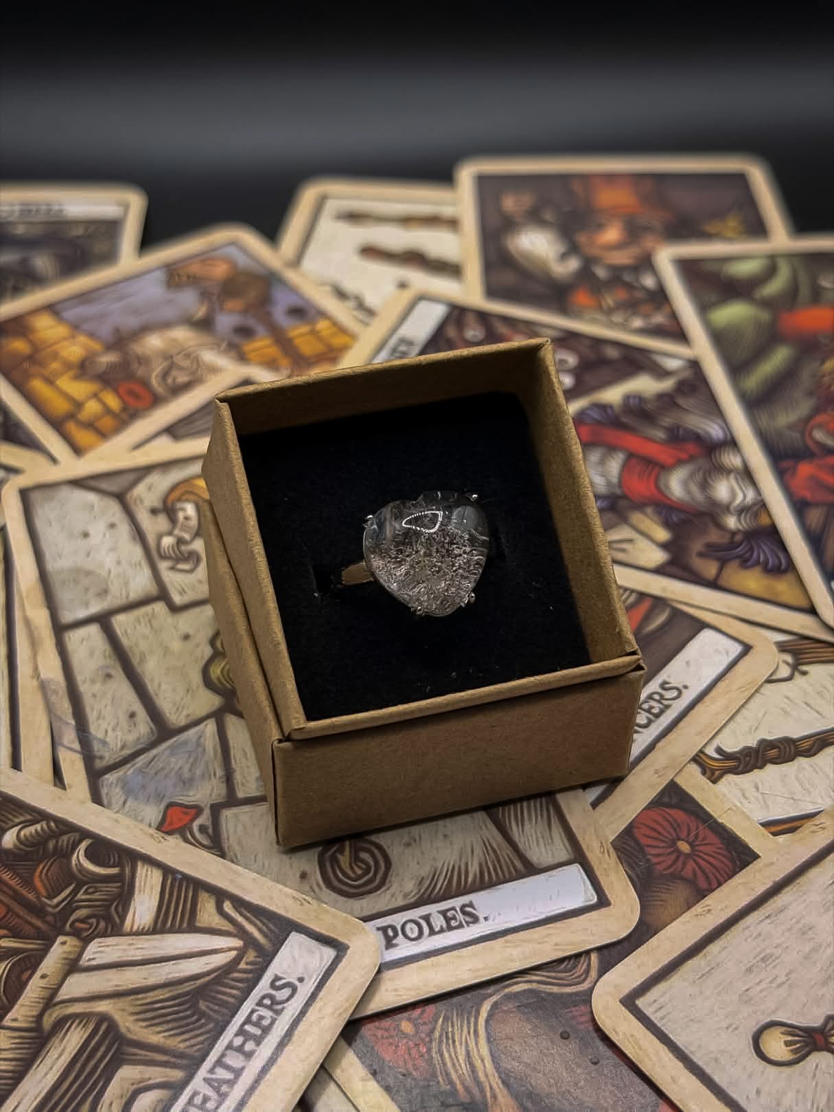 Adjustable Silver-Plated Garden Quartz Ring