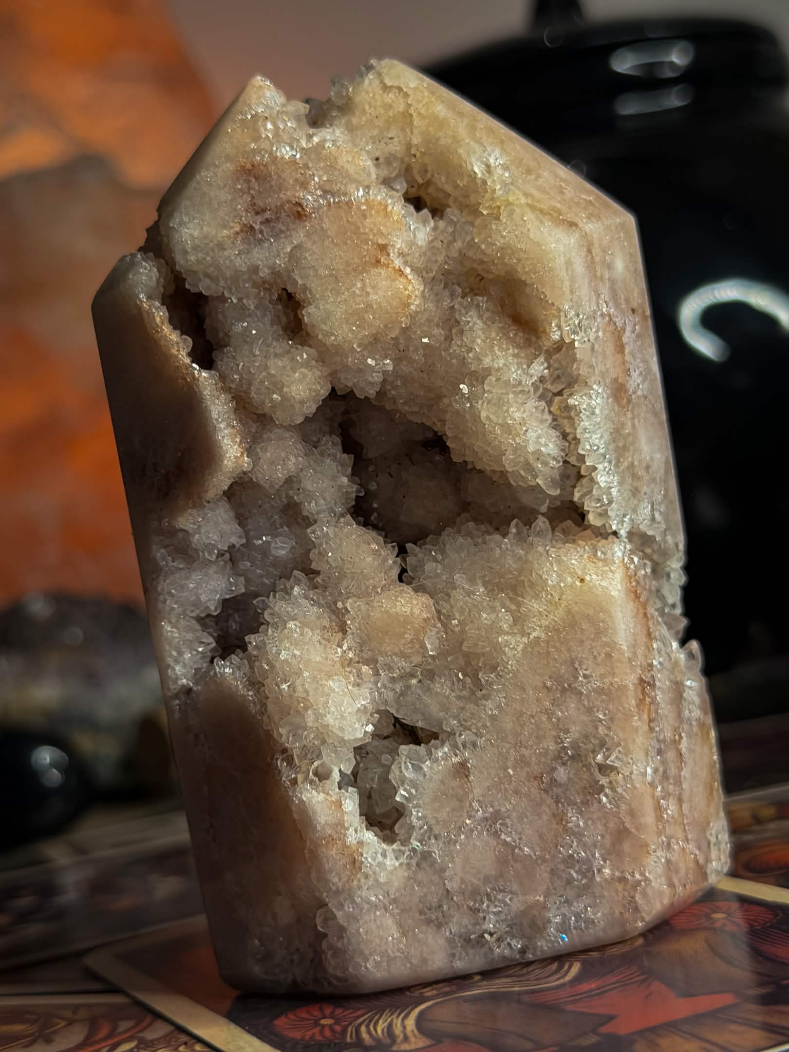 Pink Amethyst Druzy Tower