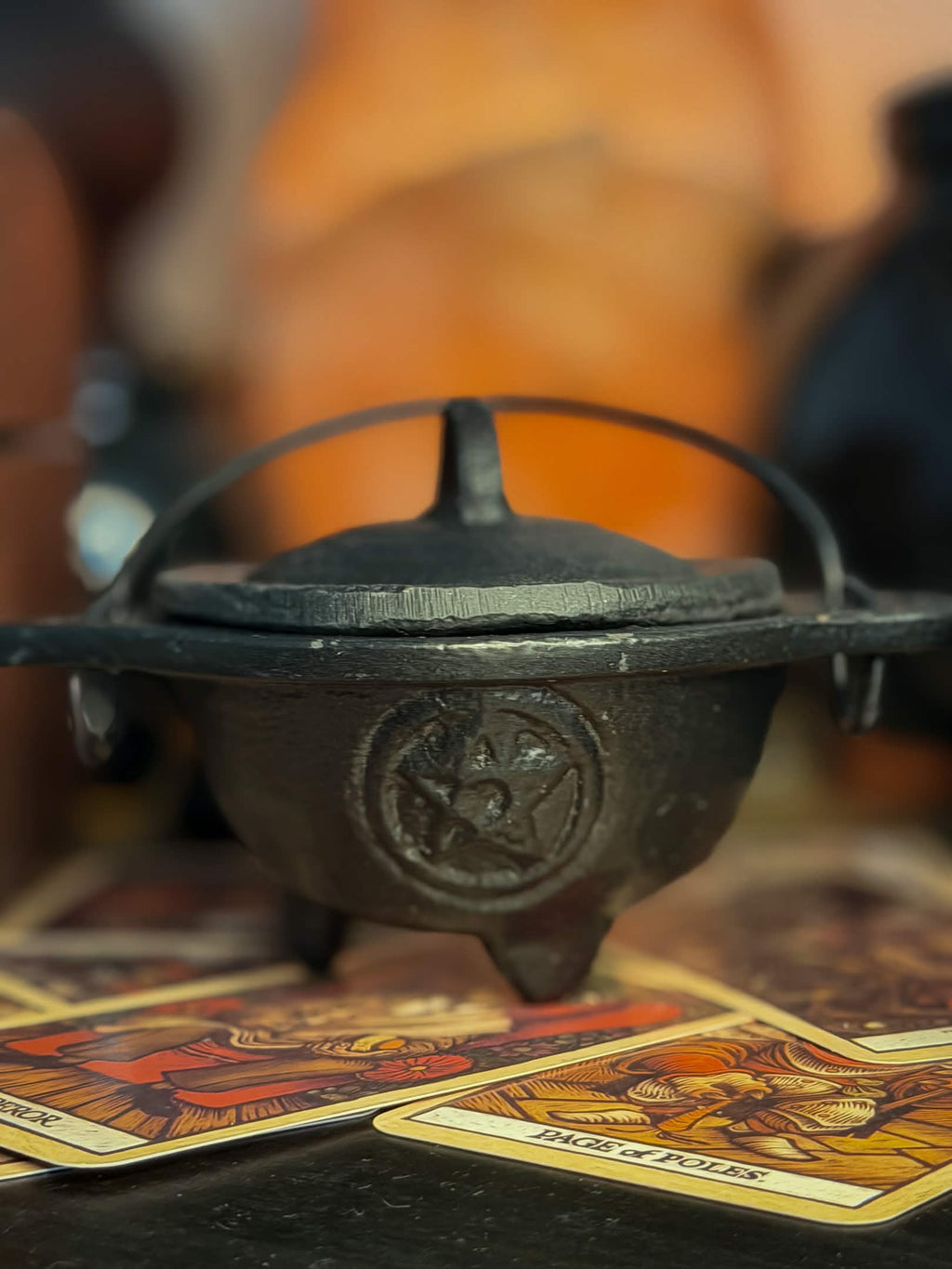 Pentacle Ritual Cauldron
