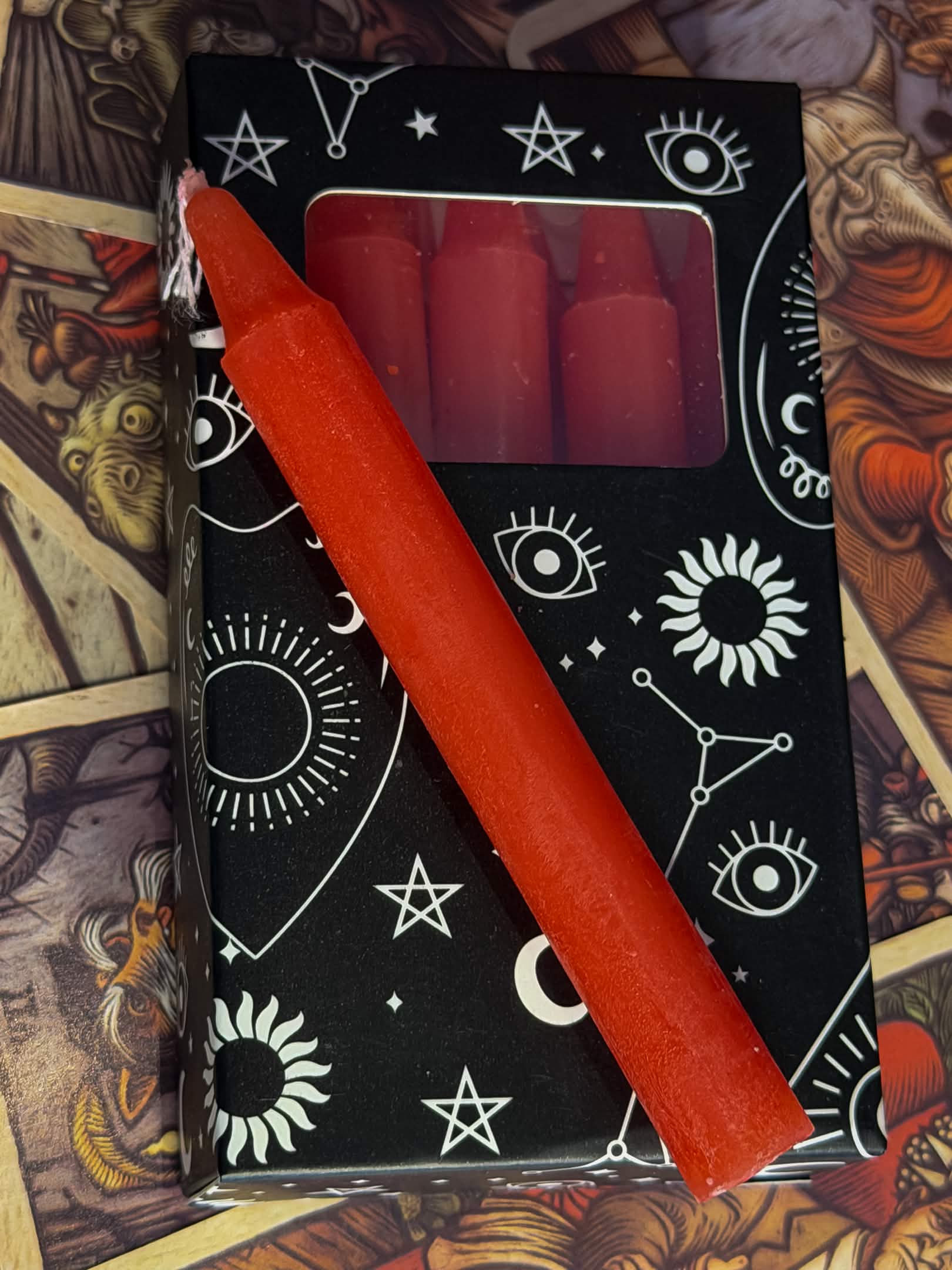 Red Spell Candle