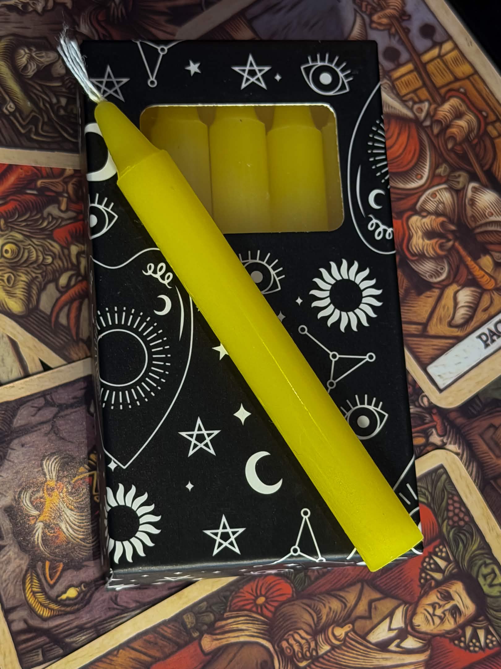 Yellow Spell Candle