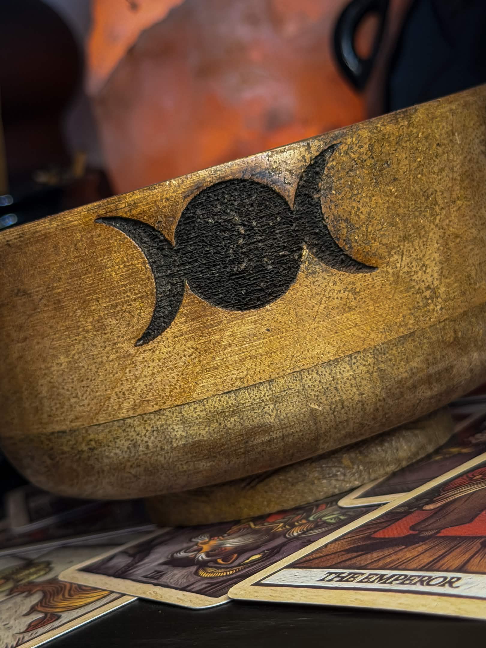 Triple Moon Incense Bowl
