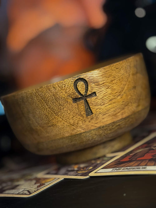 Ankh Incense Bowl – main product photo, Moonstone Hollow