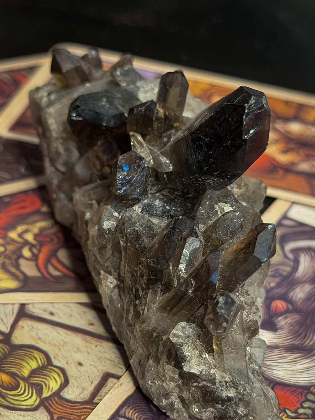Smoky Quartz Cluster