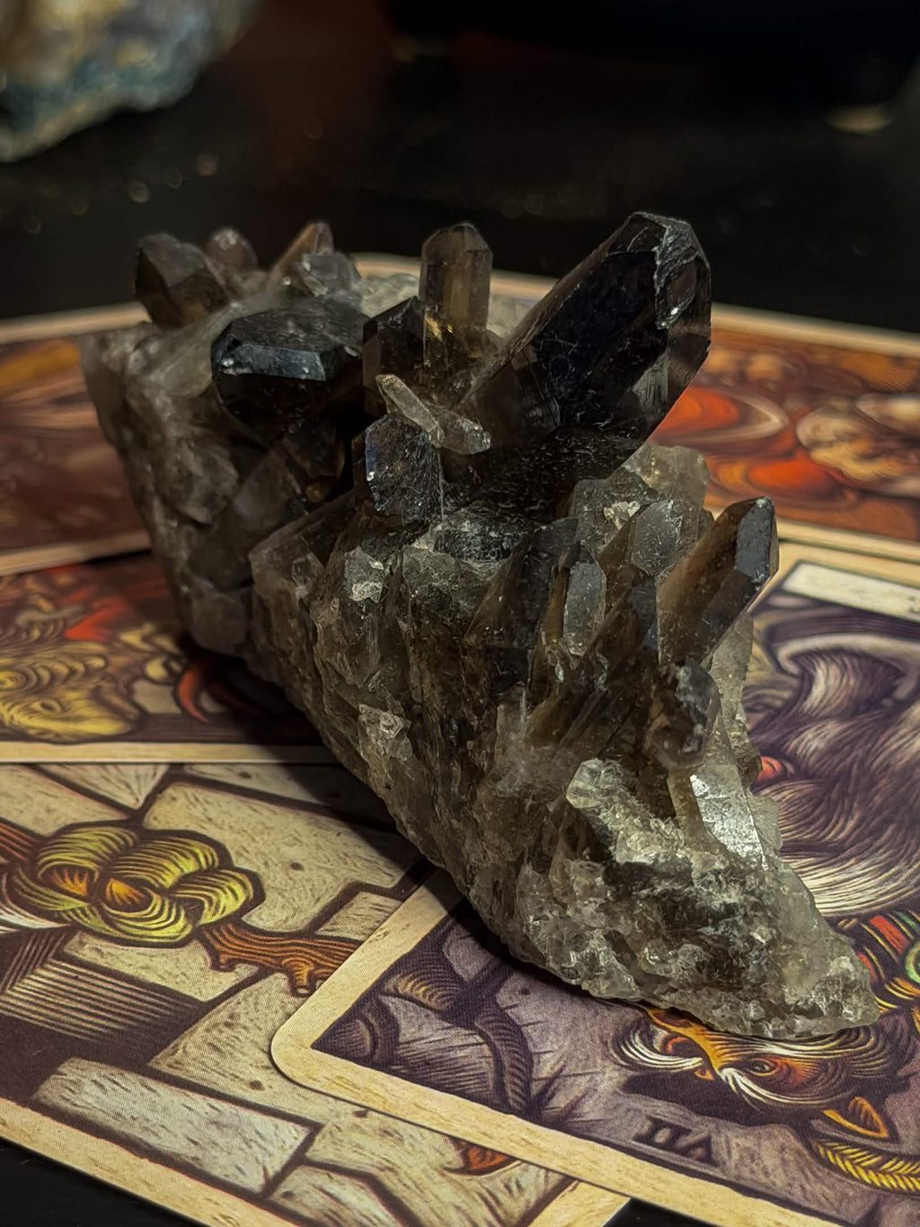 Smoky Quartz Cluster