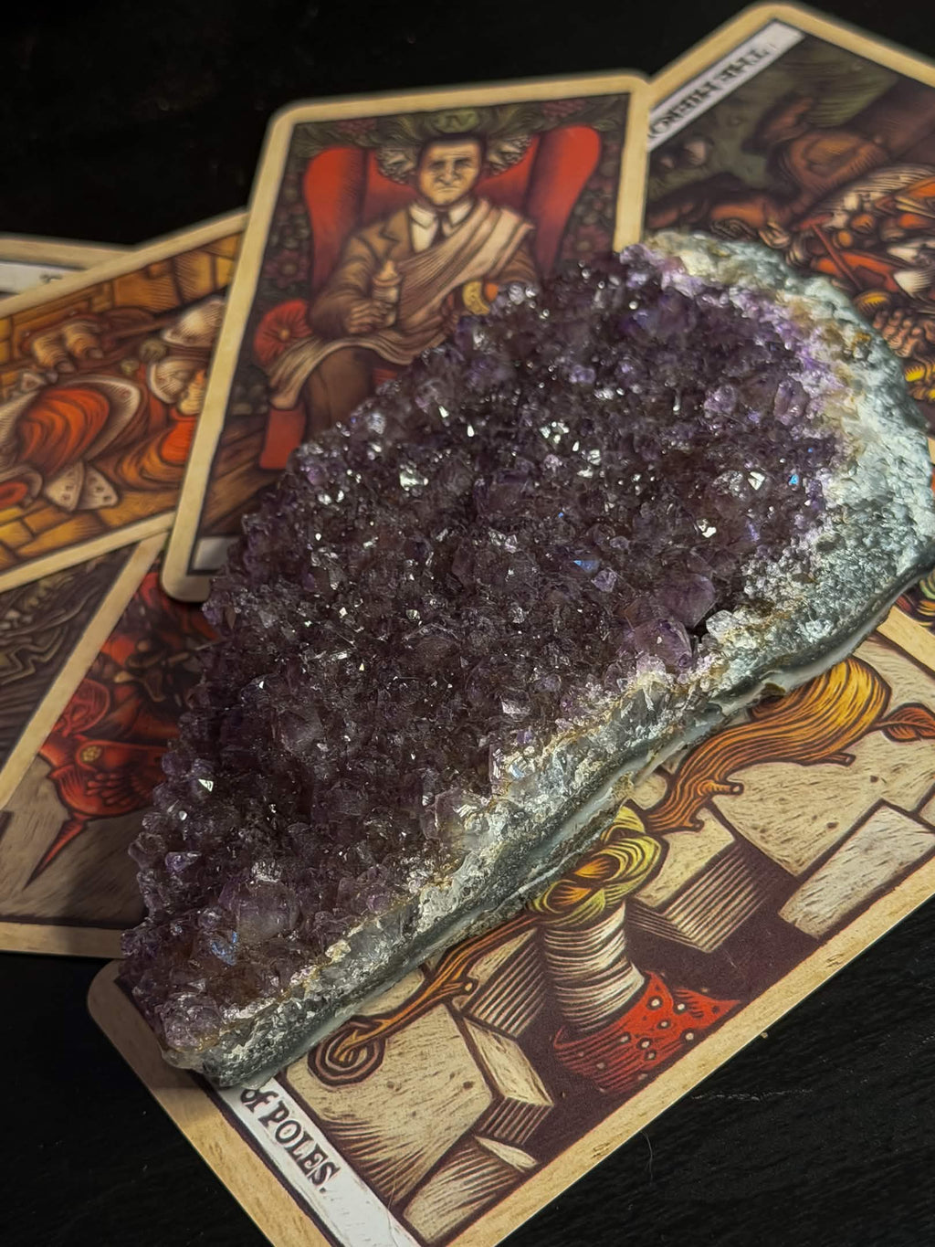 Amethyst Cluster On Matrix