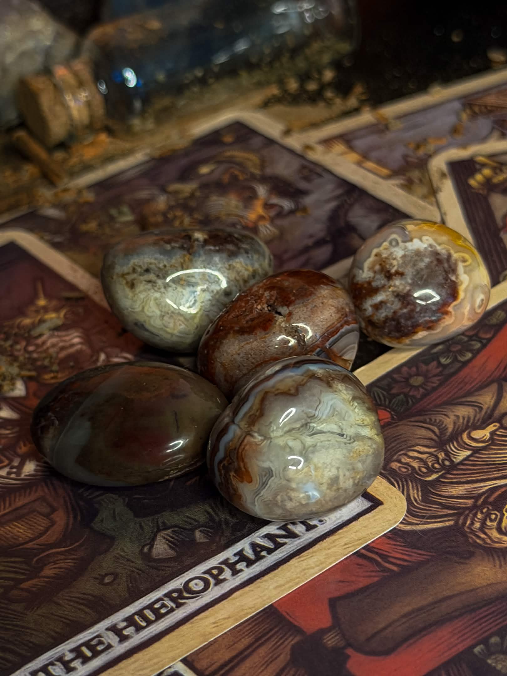 Crazy Lace Agate Tumblestone