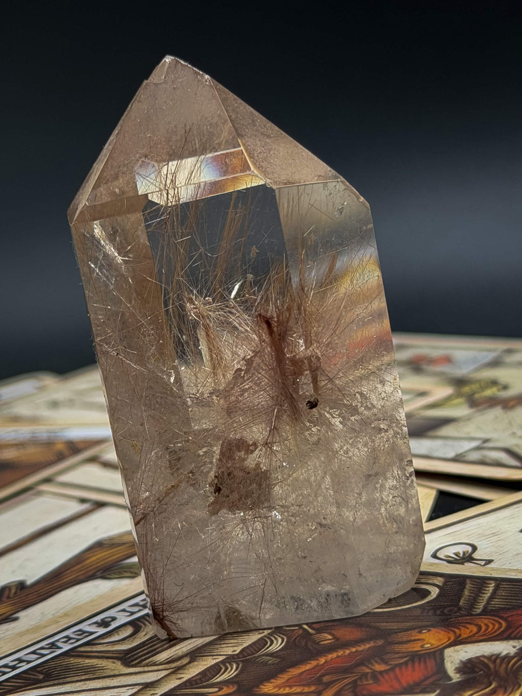 Red Rutile Quartz Tower