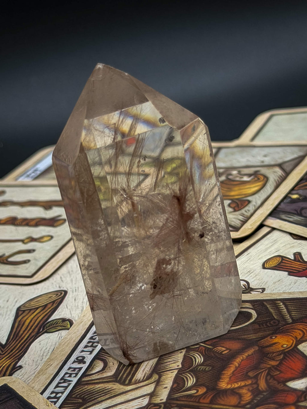 Red Rutile Quartz Tower